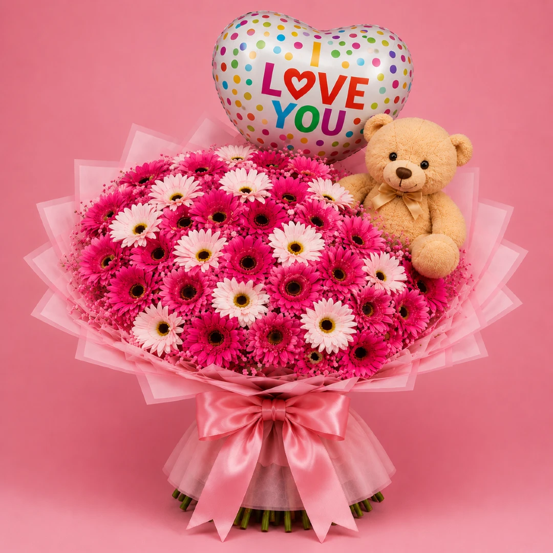 Ramo Amoroso Gerberas todoenglobo.com.mx