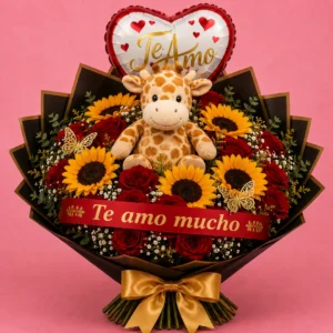 Ramo Te Amo Mucho Jirafa