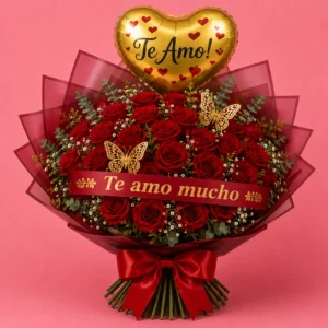 Ramo Te Amo Rojo Corazón